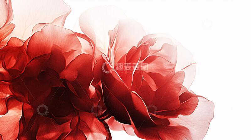 高清大图下载【趣麦麦图】简红大气花朵5