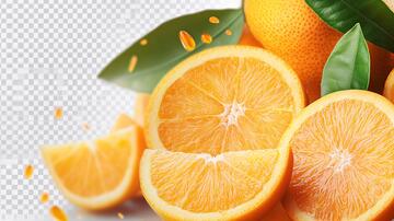 脐橙修图脐橙插画水果