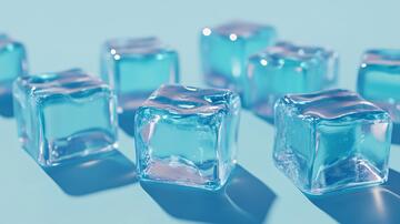 冰块效果图冰块插画广告