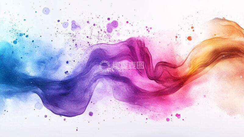 高清大图下载【趣麦麦图】炫彩流动背景2