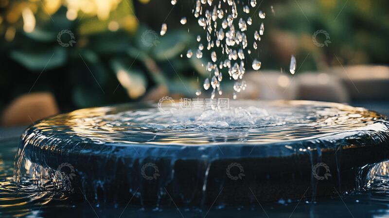 高清大图下载【趣麦麦图】清澈水流透明背景喷泉