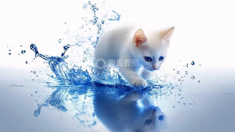 高清大图下载【趣麦麦图】小猫动漫素材