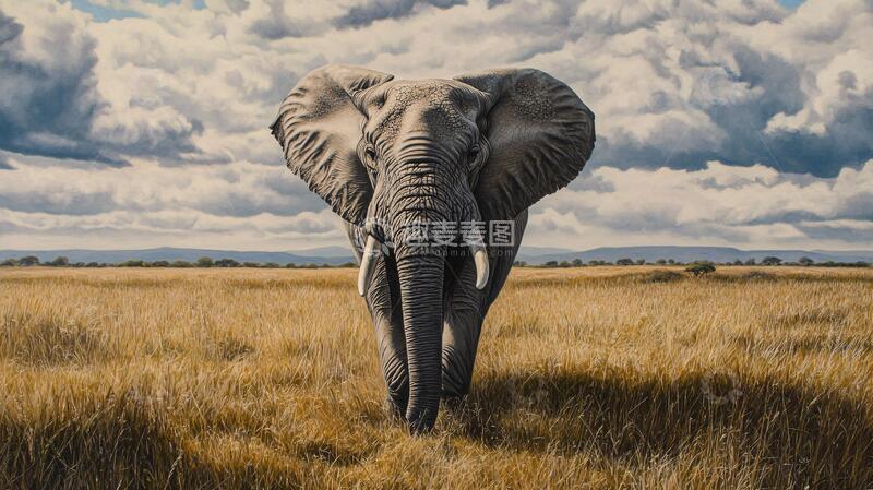 高清大图下载【趣麦麦图】非洲草原大象3