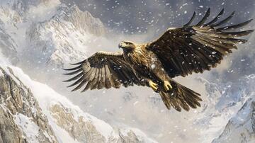 雪域雄鹰雄鹰翱翔雪域