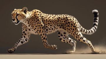 奔跑的猎豹猎豹模型花豹