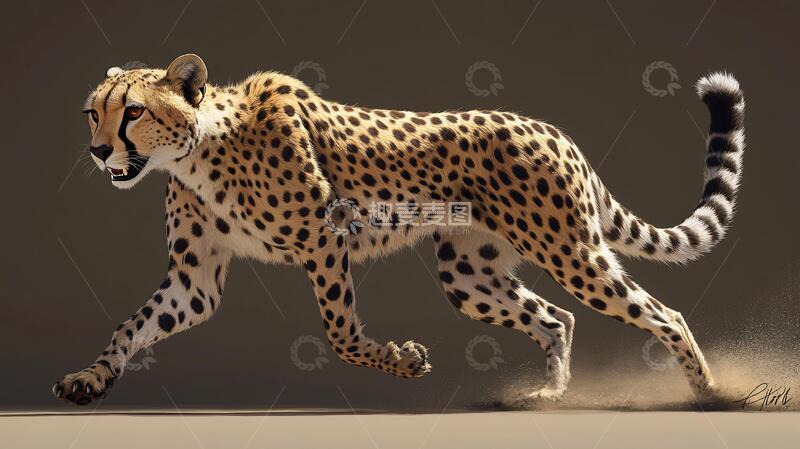 高清大图下载【趣麦麦图】奔跑的猎豹猎豹模型花豹