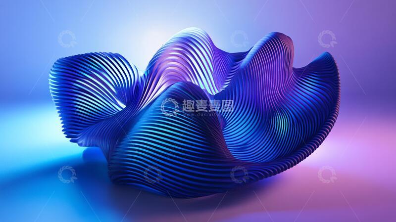 高清大图下载【趣麦麦图】立体渐变发光体设计9