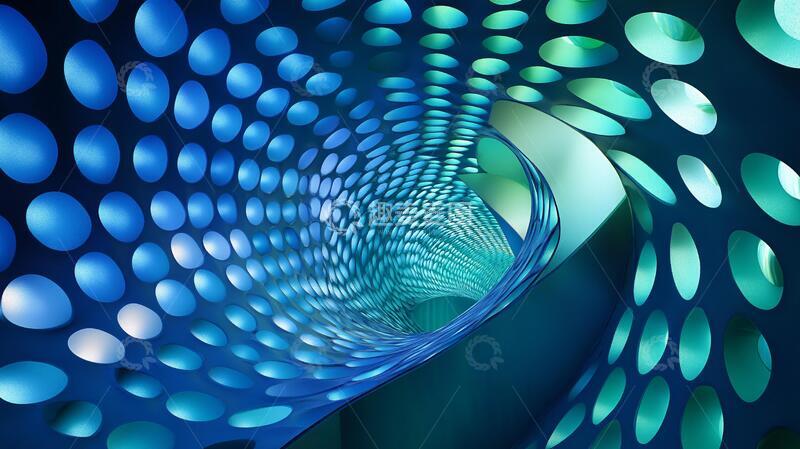 高清大图下载【趣麦麦图】立体圈圈背景2