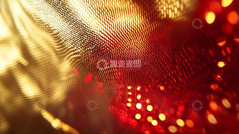 高清大图下载【趣麦麦图】金色梦幻灯光红色