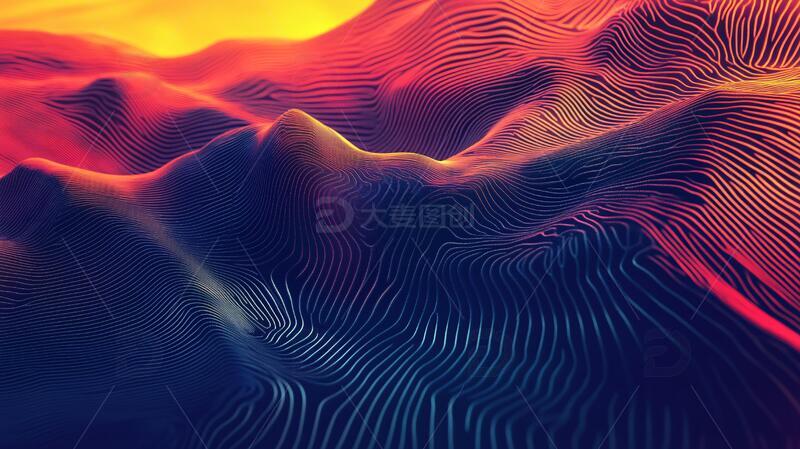 高清大图下载【趣麦麦图】波浪线弧线弧形山2