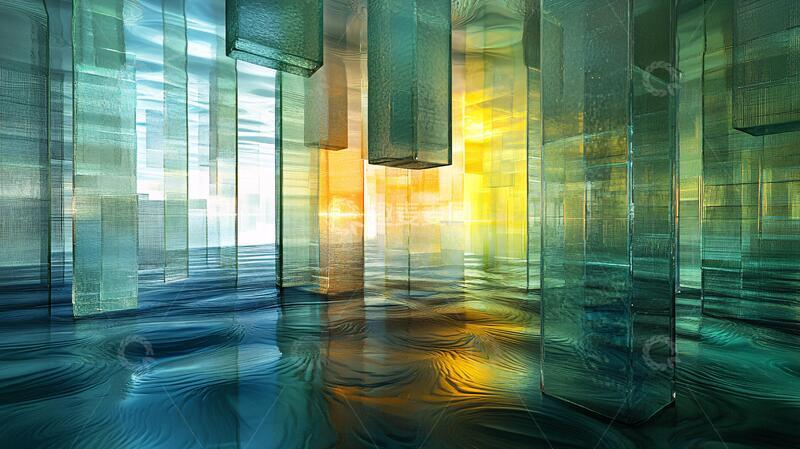 高清大图下载【趣麦麦图】抽象艺术玻璃图