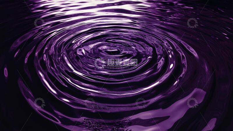高清大图下载【趣麦麦图】紫色波纹波纹涟漪紫色