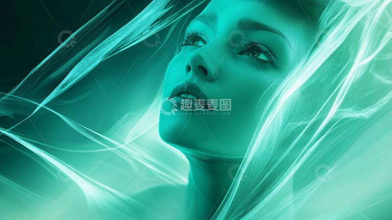 高清大图下载【趣麦麦图】数字美女插画2