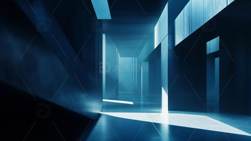 高清大图下载【趣麦麦图】大型通道走廊背景1