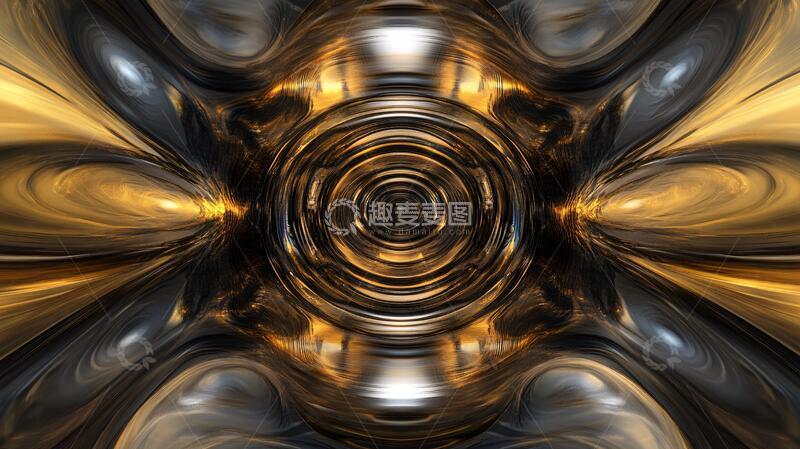 高清大图下载【趣麦麦图】黄色虚无金色背景黄金