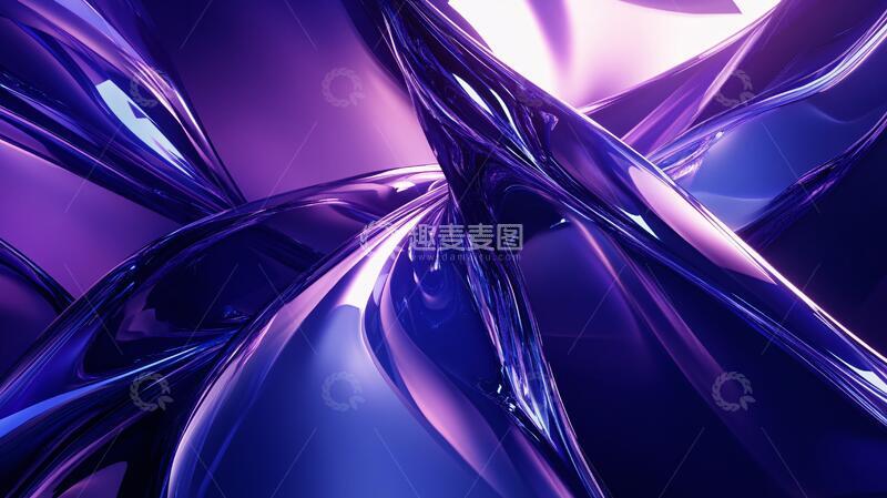 高清大图下载【趣麦麦图】立体感酷炫渐变背景1