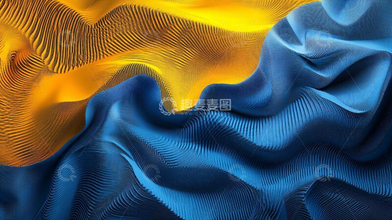 高清大图下载【趣麦麦图】立体起伏波浪1