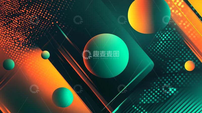 高清大图下载【趣麦麦图】科技风渐变背景3