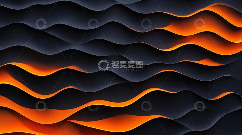 高清大图下载【趣麦麦图】波浪立体纹理