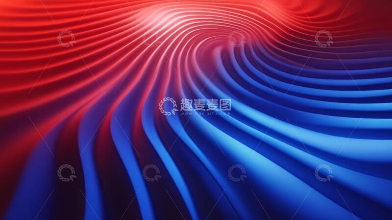 高清大图下载【趣麦麦图】-高端红蓝背景1