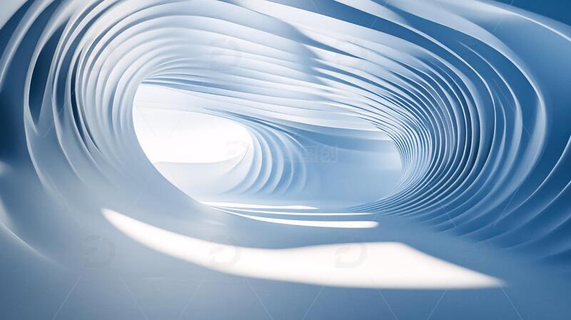 蓝色弯曲唯美科技1