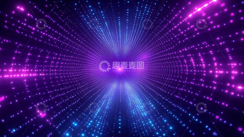 高清大图下载【趣麦麦图】声光隧道隧道背景灯光