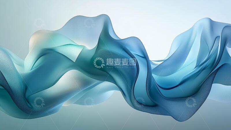 高清大图下载【趣麦麦图】曲线线条丝带飘带流体1