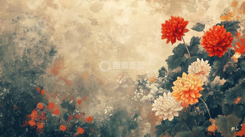 高清大图下载【趣麦麦图】梦幻菊花花卉