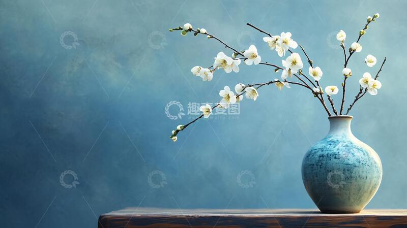 高清大图下载【趣麦麦图】中式古典静物插花