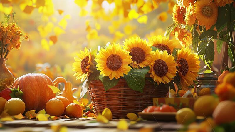 高清大图下载【趣麦麦图】秋天丰收场景