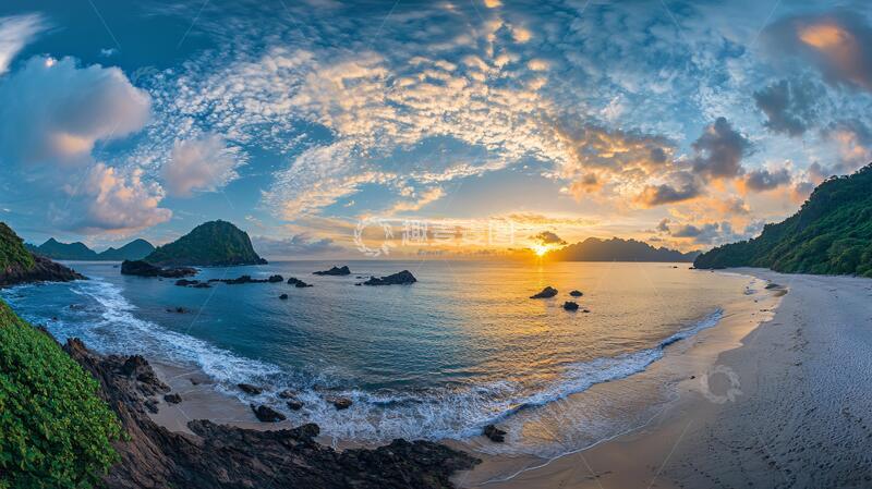 高清大图下载【趣麦麦图】下川环岛系列全景图