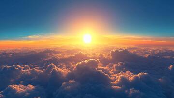 云海落日背景19