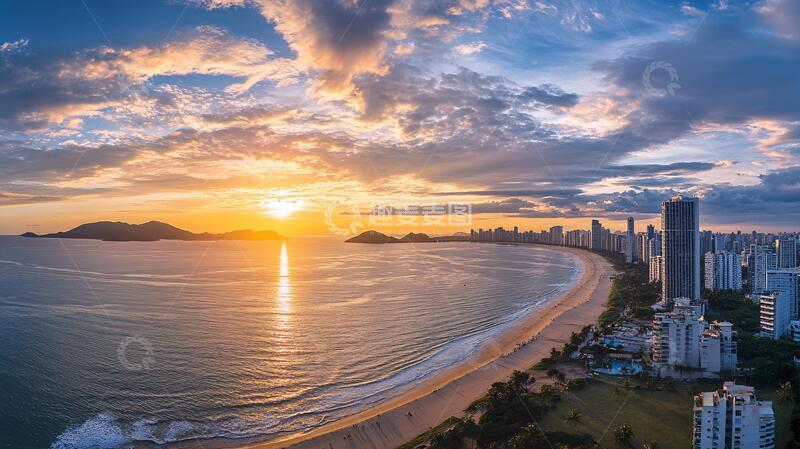 高清大图下载【趣麦麦图】双月湾风光风光航拍万科