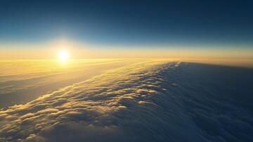 天际云海图天际全景日光