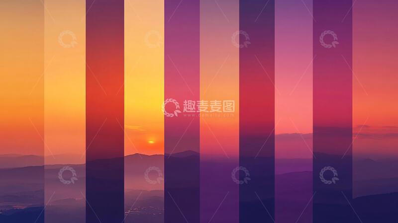 高清大图下载【趣麦麦图】色彩对比渐变过渡