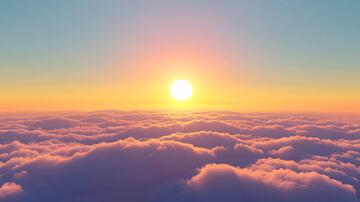 云海落日背景20