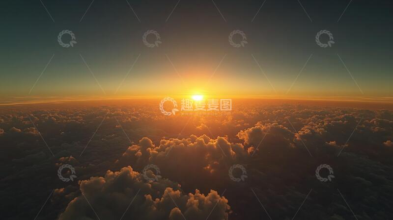 高清大图下载【趣麦麦图】云海晨曦晨曦日出天空