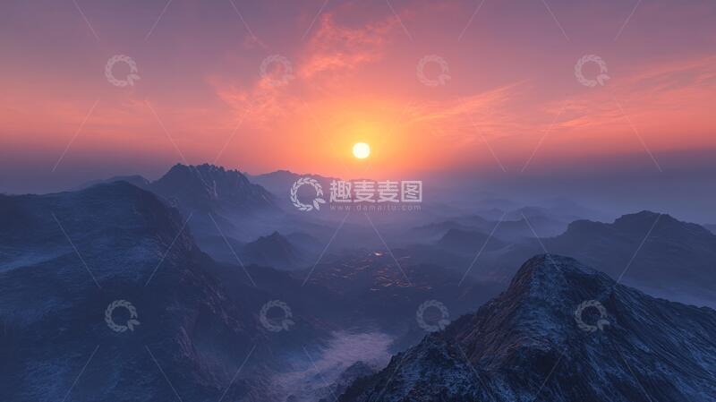 高清大图下载【趣麦麦图】高清旭日东升12