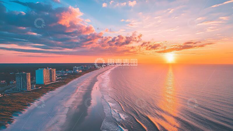 高清大图下载【趣麦麦图】黄金海岸全景图1