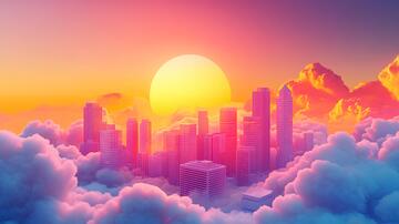 四季云景农业气候黄昏