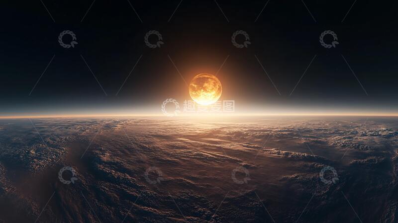 高清大图下载【趣麦麦图】月球星球光星球宇宙月球