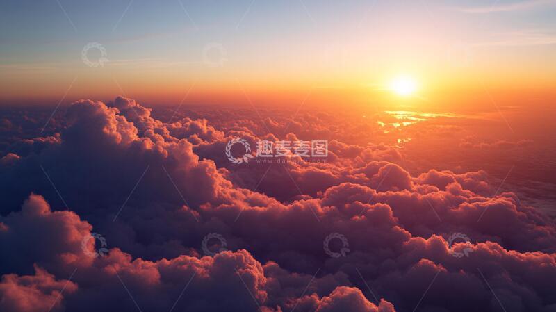 高清大图下载【趣麦麦图】天际云海图云端壁纸天际