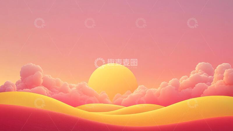 高清大图下载【趣麦麦图】风景膨胀图案1