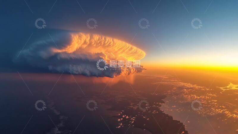 高清大图下载【趣麦麦图】云海悬浮小岛6