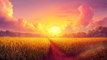 超宽幅田园景色36