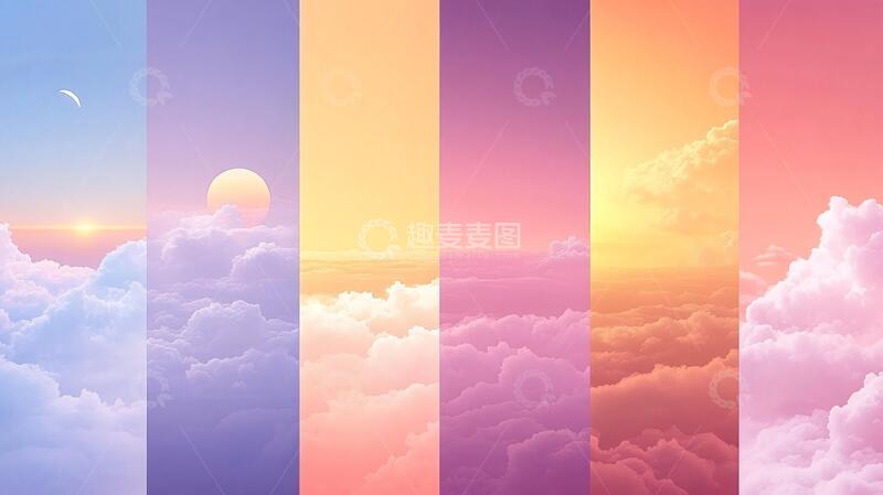高清大图下载【趣麦麦图】渐变风景云彩1