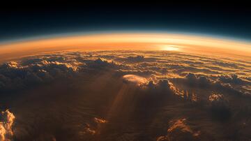 橙色的星球星球地球行星