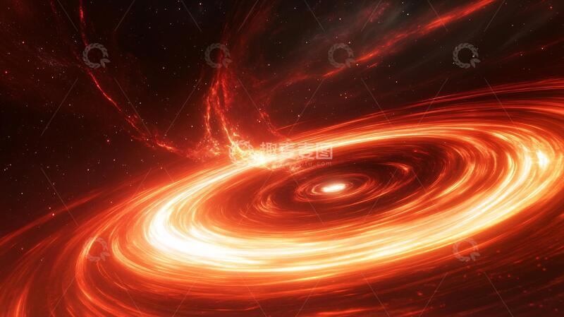 高清大图下载【趣麦麦图】黑洞吸积盘宇宙旋涡漩涡
