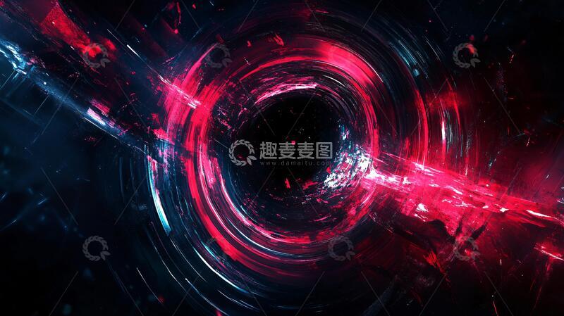 高清大图下载【趣麦麦图】科技漩涡隧道7