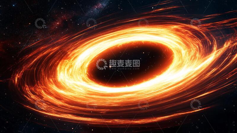高清大图下载【趣麦麦图】宇宙黑洞背景海报10